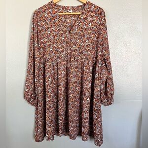 Flawless Vibrant Floral Patterned Dress